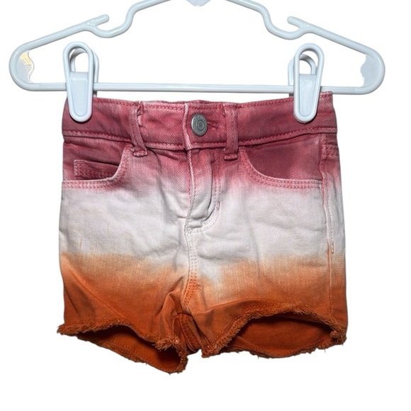 Old Navy Other - Old Navy Dip-Dye Cut-Off Jean Shorts Toddler Girl in Color Tie Dye Warm 18-24 M